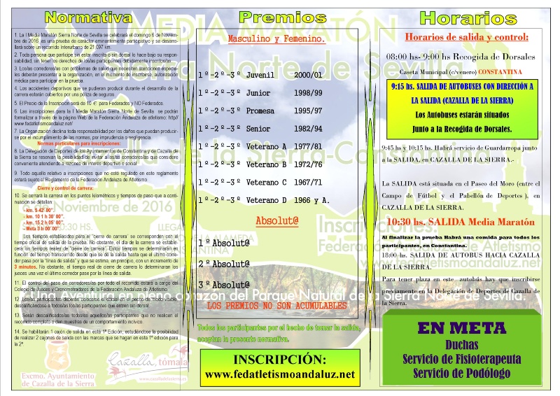triptico media maraton 2016.- INTERIOR