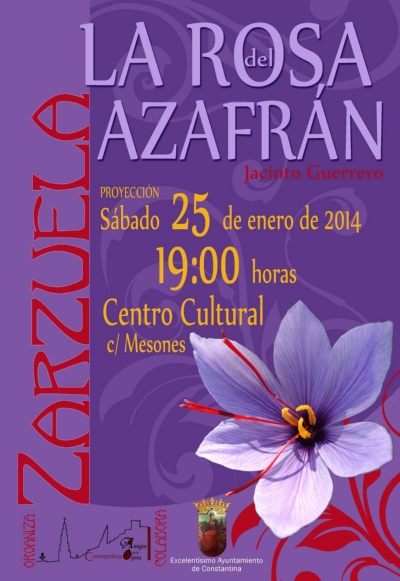Zarzuela La Rosa del Azafrán 25012014